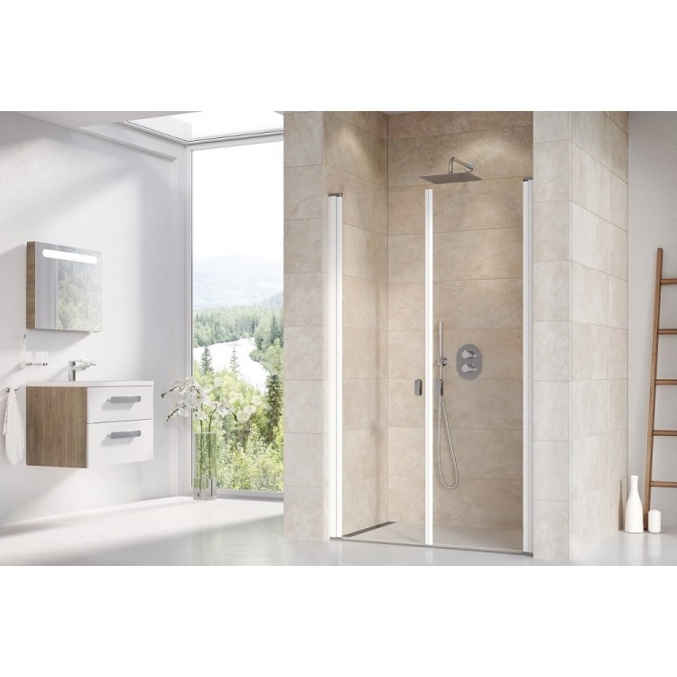 Dušas durvis RAVAK Chrome CSDL2 110 cm, balts