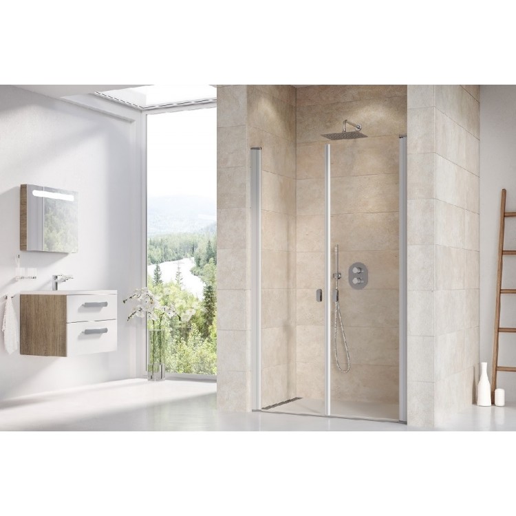 Dušas durvis RAVAK Chrome CSDL2 110 cm, satīns