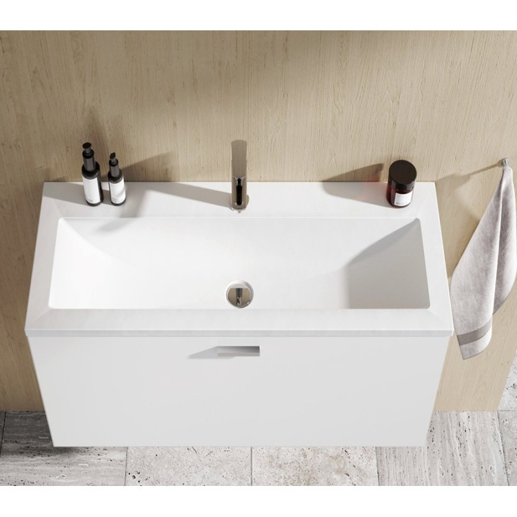 Vannas istabas skapītis izlietnei RAVAK SD Clear 1000, balts