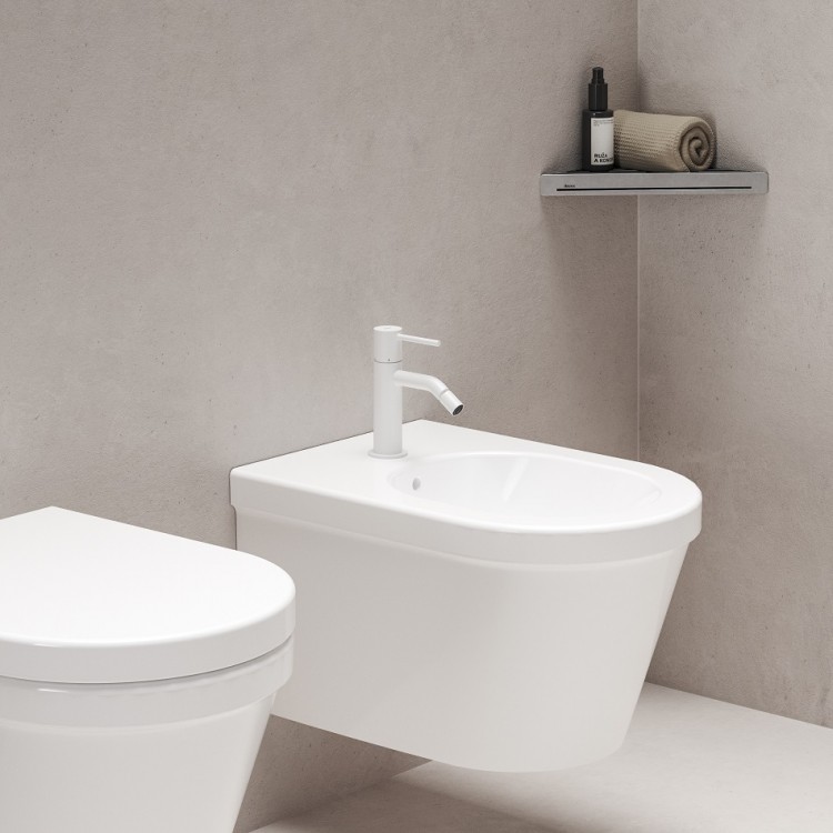 Bidē maisītājs RAVAK ESPIRIT ES 056.10WV, balts matēts