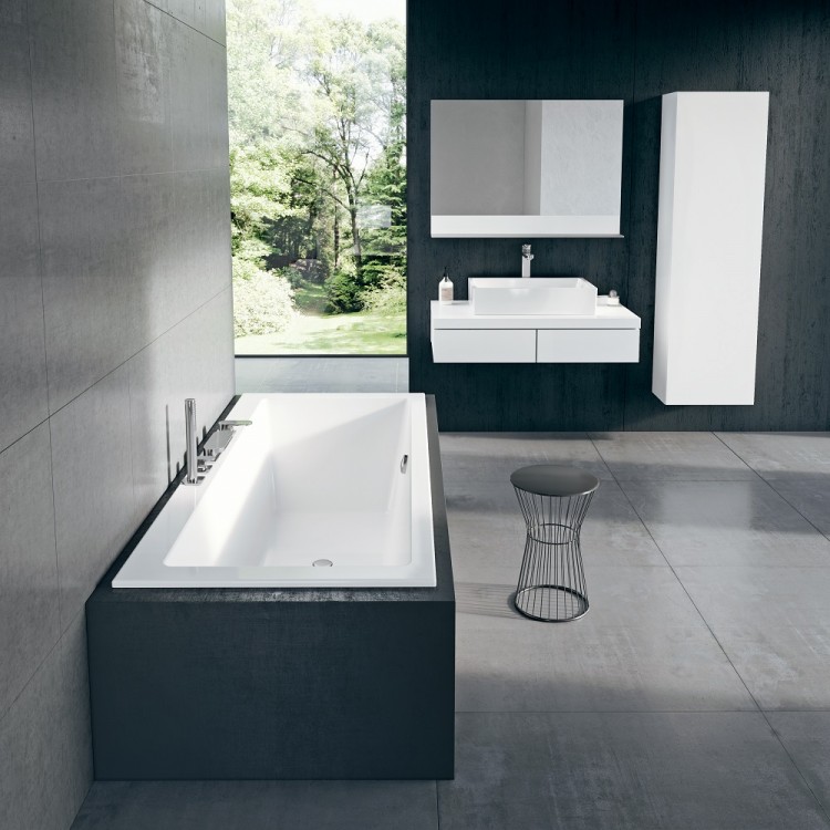 Taisnstūra vanna RAVAK FORMY 01 SLIM 170x75, C691300000