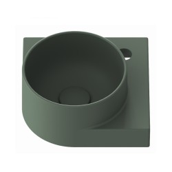 Vannas istabas stūra izlietne Ravak Yard 280 C 28x28 cm, Grey Green