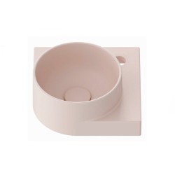 Vannas istabas stūra izlietne Ravak Yard 280 C 28x28 cm, Alabaster Pink