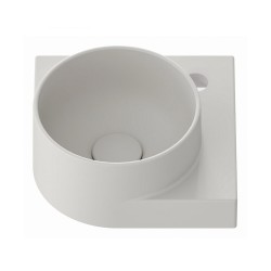 Vannas istabas stūra izlietne Ravak Yard 280 C 28x28 cm, Smoke Grey