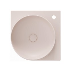 Vannas istabas stūra izlietne Ravak Yard 450 C 45x45 cm, Alabaster Pink