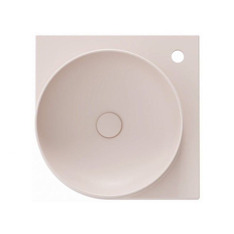 Vannas istabas stūra izlietne Ravak Yard 450 C 45x45 cm, Alabaster Pink