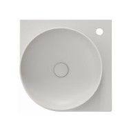 Vannas istabas stūra izlietne Ravak Yard 450 C 45x45 cm, Smoke Grey