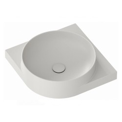 Vannas istabas stūra izlietne Ravak Yard 450 C 45x45 cm, Smoke Grey