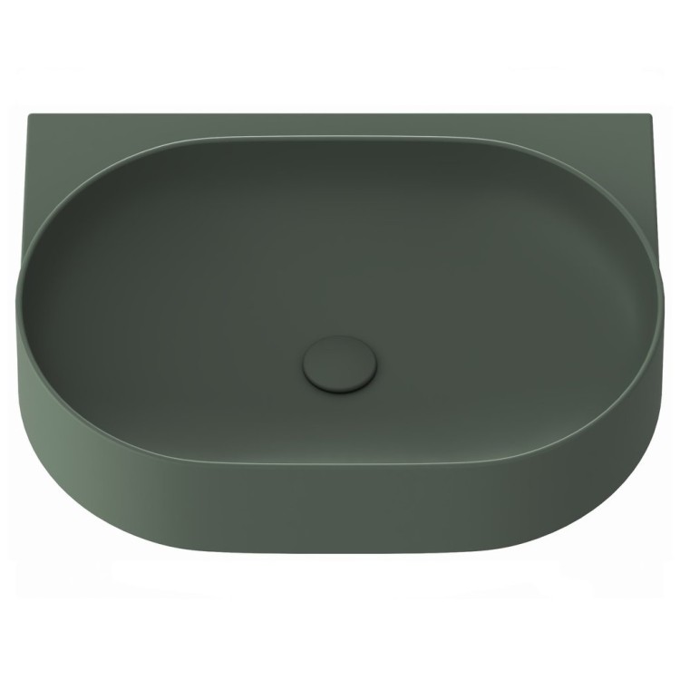 Vannas istabas izlietne RAVAK YARD 600 60.5x50 cm, grey green