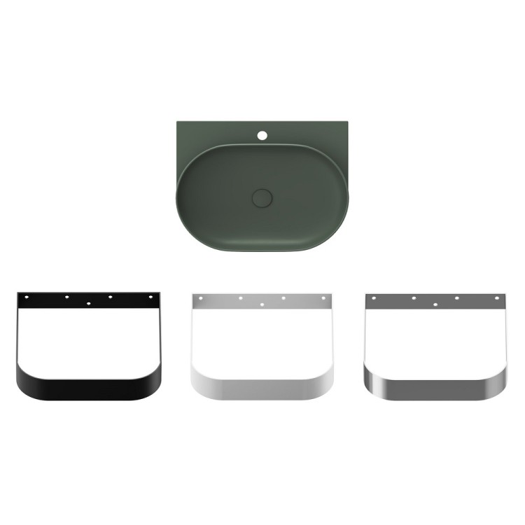 Vannas istabas izlietne RAVAK YARD 600 60.5x50 cm, grey green