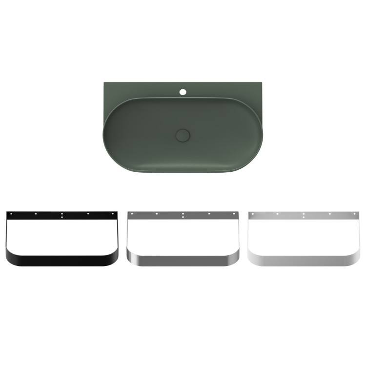 Vannas istabas izlietne RAVAK YARD 800 80.5x50 cm, grey green