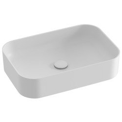 Vannas istabas uzliekamā izlietne Ravak Ceramic 550 R Slim 55x37cm, balta matēta