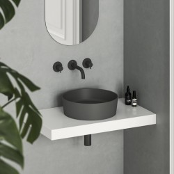 Vannas istabas uzliekamā izlietne Ravak Uni Slim 400 40cm, antracīts