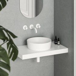 Vannas istabas uzliekamā izlietne Ravak Uni Slim 400 40cm, balta matēta