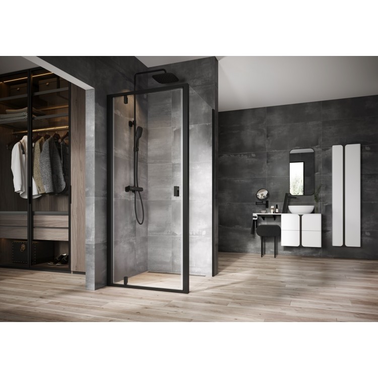 Dušas stūris kvadrātveida RAVAK NEXTY NDOP1+NPSS 90x90 cm, black