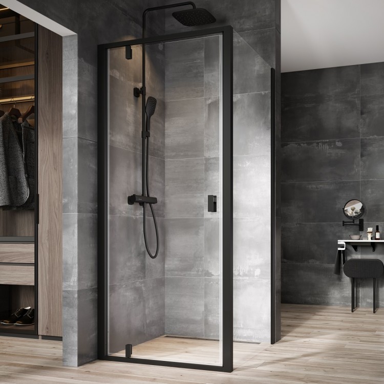 Dušas stūris kvadrātveida RAVAK NEXTY NDOP1+NPSS 90x90 cm, black