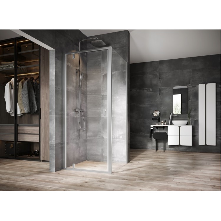 Dušas stūris kvadrātveida RAVAK NEXTY NDOP1+NPSS 80x80 cm, satīns