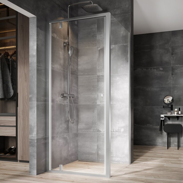 Dušas stūris kvadrātveida RAVAK NEXTY NDOP1+NPSS 80x80 cm, satīns