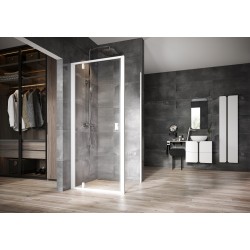 Dušas stūra komplekts kvadrātveida RAVAK NEXTY NDOP1+NPSS 90x90 cm, balts