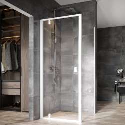 Dušas stūra komplekts kvadrātveida RAVAK NEXTY NDOP1+NPSS 90x90 cm, balts