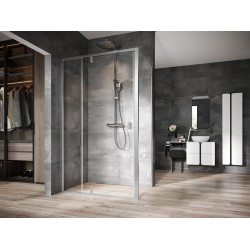 Dušas stūris taisnstūra RAVAK NEXTY NDOP2+NPSS 100x90 cm, satīns