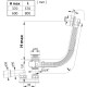 Vannas sifons Ravak 570, X01745 Vannas sifons Ravak 570, X01745