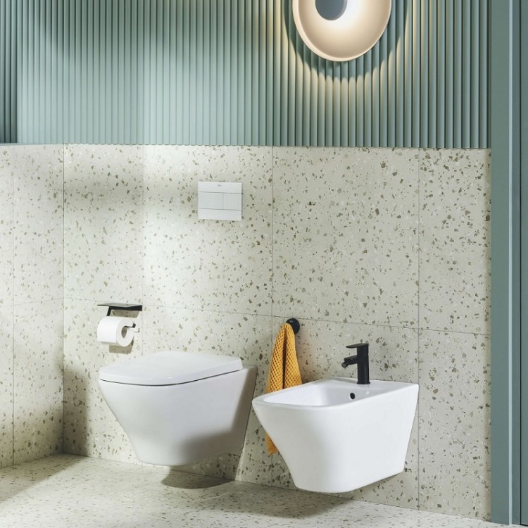 Bidē grīdas Roca OPTICA, balts