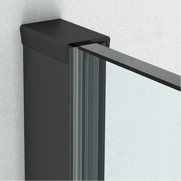 Dušas siena Roth AI TWF 90x202 cm, black elox/stikls Dušas siena Roth AI TWF 90x202 cm, black elox/stikls
