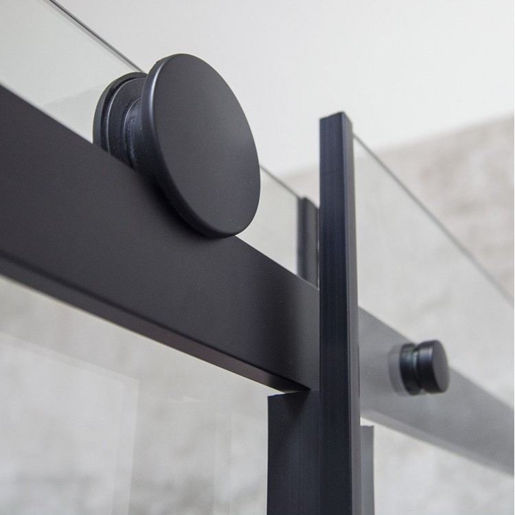 Dušas durvis bīdāmās Roth Roltechnik OBZD2 1400 mm, black elox