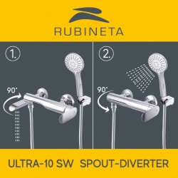 Vannas/dušas sistēma Rubineta OLO + Ultra-10 (SW), 1704933
