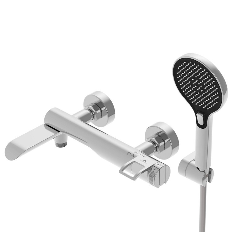 Vannas un dušas termostata maisītājs Rubineta Cosy Thermo-10/K, hroms