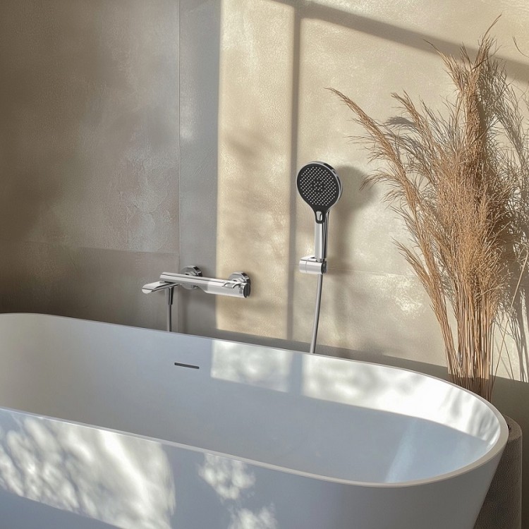 Vannas un dušas termostata maisītājs Rubineta Cosy Thermo-10/K, hroms