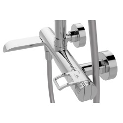 Termostata vannas/dušas sistēma Rubineta Rainfall + CosyThermo-10, hroms