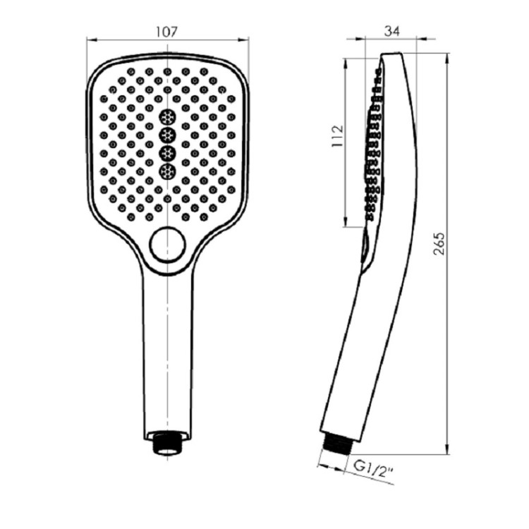 Rokas duša Rubineta Salermo 3 režimi, hroms
