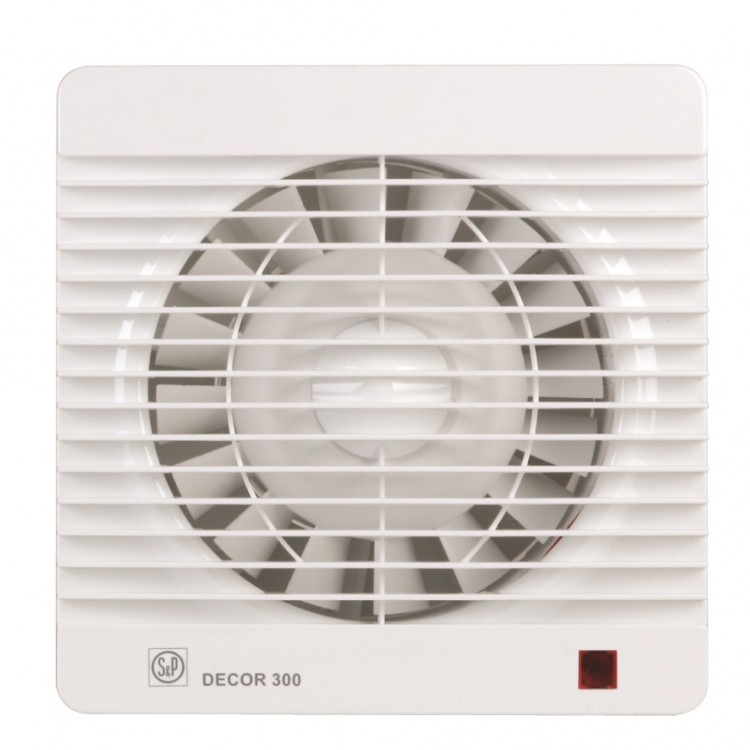 Sadzīves ventilators S&P DECOR 300CR, reg.laika aizture Sadzīves ventilators S&P DECOR 300CR, reg.laika aizture