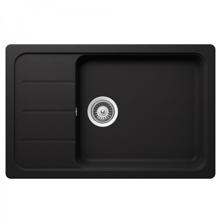 Virtuves izlietne Schock FORMHAUS D-100LS 78x50cm, nero Virtuves izlietne Schock FORMHAUS D-100LS 78x50cm, nero