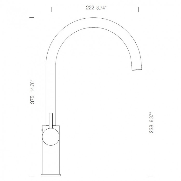 Virtuves izlietnes maisītājs SCHOCK HEKATE, 549000 S