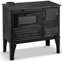 Čuguna malkas apkures plīts ar cepeškrāsni SIGMA 8.7 kW L