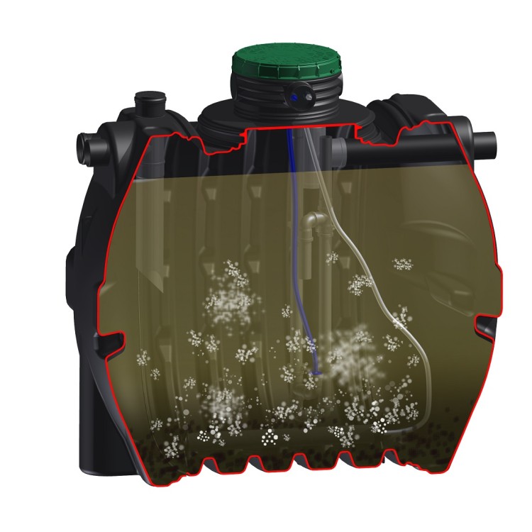 Sotralentz Aquabloc 0.75 Bioloģiskā Attīrīšanas sistēma 3000l, L1133333657 Sotralentz Aquabloc 0.75 Bioloģiskā Attīrīšanas sistēma 3000l, L1133333657
