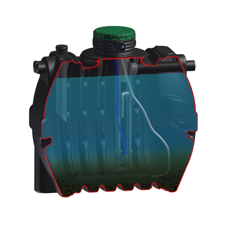 Sotralentz Aquabloc 0.75 Bioloģiskā Attīrīšanas sistēma 3000l, L1133333657 Sotralentz Aquabloc 0.75 Bioloģiskā Attīrīšanas sistēma 3000l, L1133333657