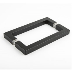 Dušas durvis bīdāmās Stikla Serviss SERENA BLACK LUX 1000 mm