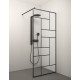 Dušas siena Stikla Serviss KAIRA BLACK Deep4 1200mm