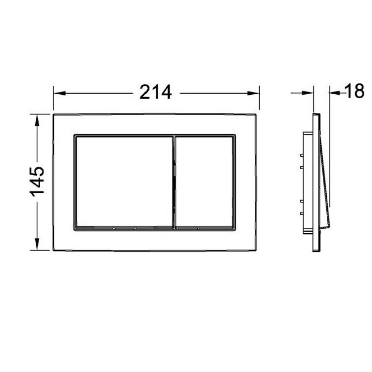 Tualetes modulis TECEbase ar TECEbase skalošanas plāksni baltā krāsā, 9400400