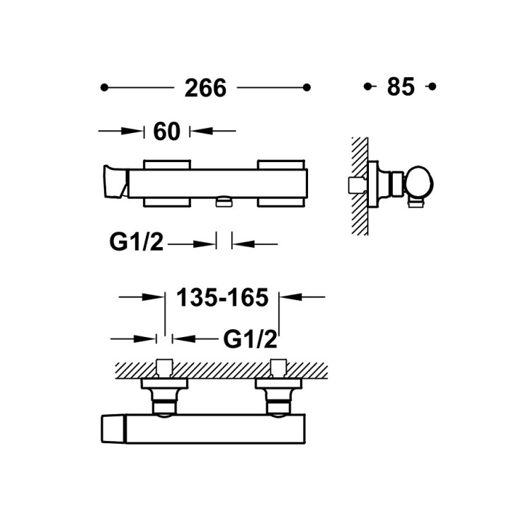 Dušas maisītājs ar dušu PROJECT TRES, 24K matēts rozā zelts 22116701OPM