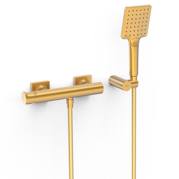 Dušas maisītājs ar dušu PROJECT TRES, 24K matēts zelts 22116701OM
