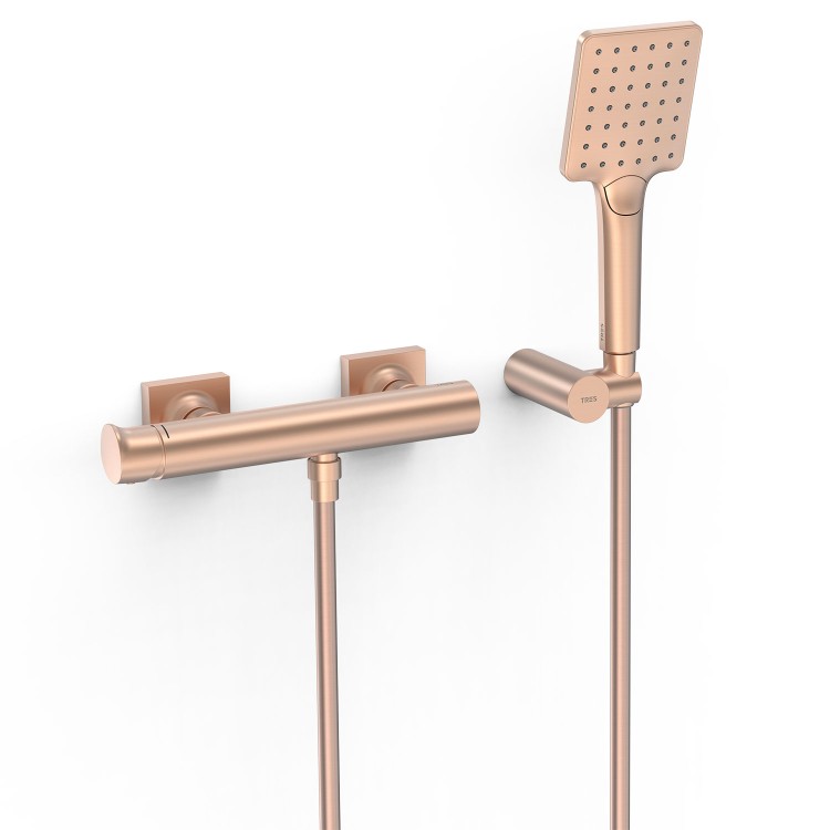 Dušas maisītājs ar dušu PROJECT TRES, 24K matēts rozā zelts 22116701OPM