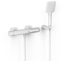 Vannas un dušas maisītājs ar dušu PROJECT TRES, balts matēts 22117001BM