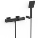 Vannas un dušas maisītājs ar dušu PROJECT-TRES, melns matēts 22117001NM
