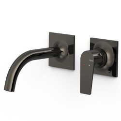 Iebūvējamā izlietnes maisītāja TRES Project dekoratīvā daļa 15.6 cm, melna metālika 22130001KM