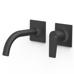 Iebūvējamā izlietnes maisītāja TRES Project dekoratīvā daļa 15.6 cm, melns matēts 22130001NM